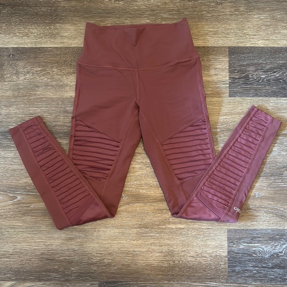 ALO Moto High-Waisted Leggings - Picture 1 of 6
